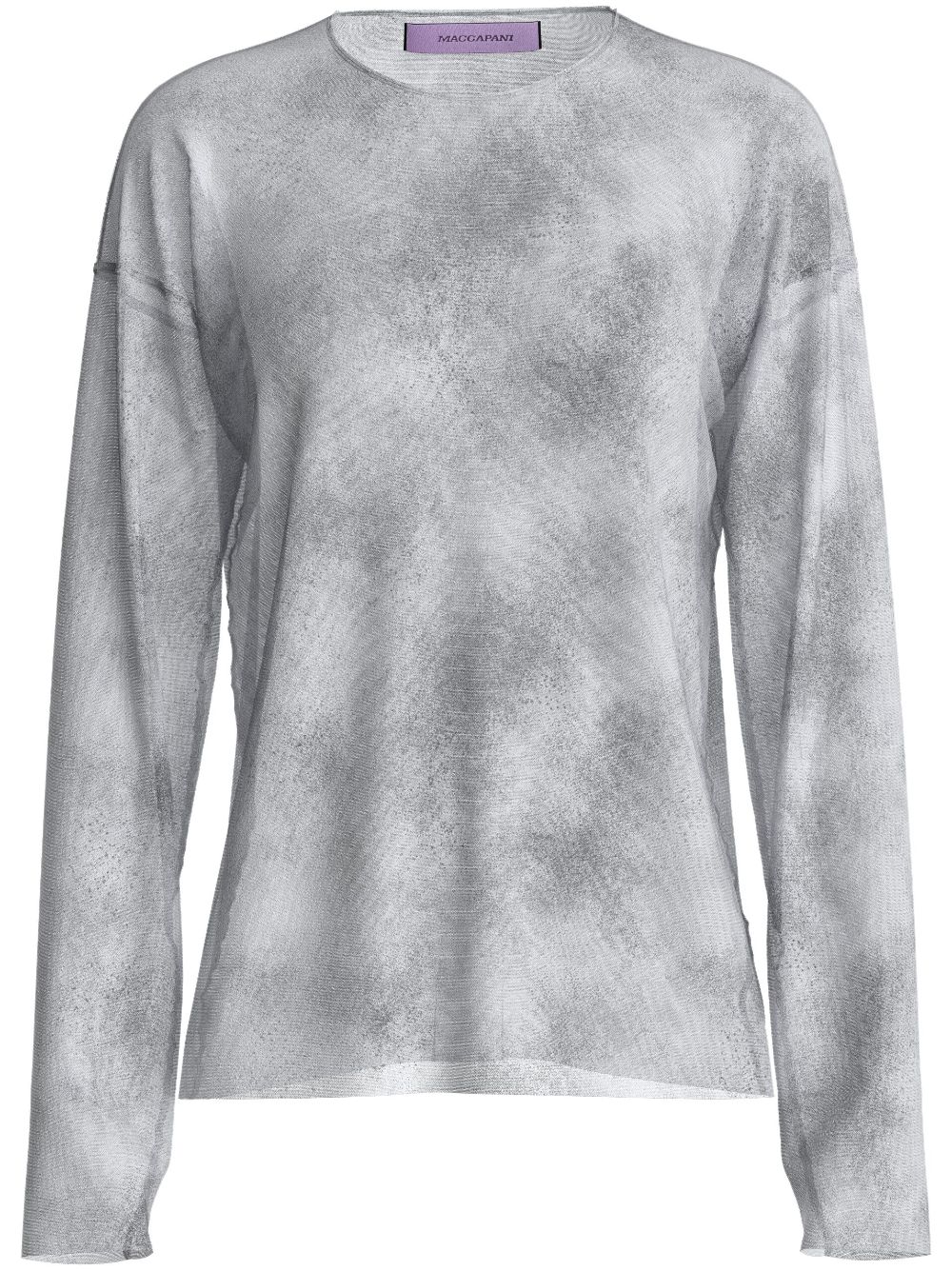 Margherita MACCAPANI The Second Skin Spray-print T-shirt - Grey von Margherita MACCAPANI