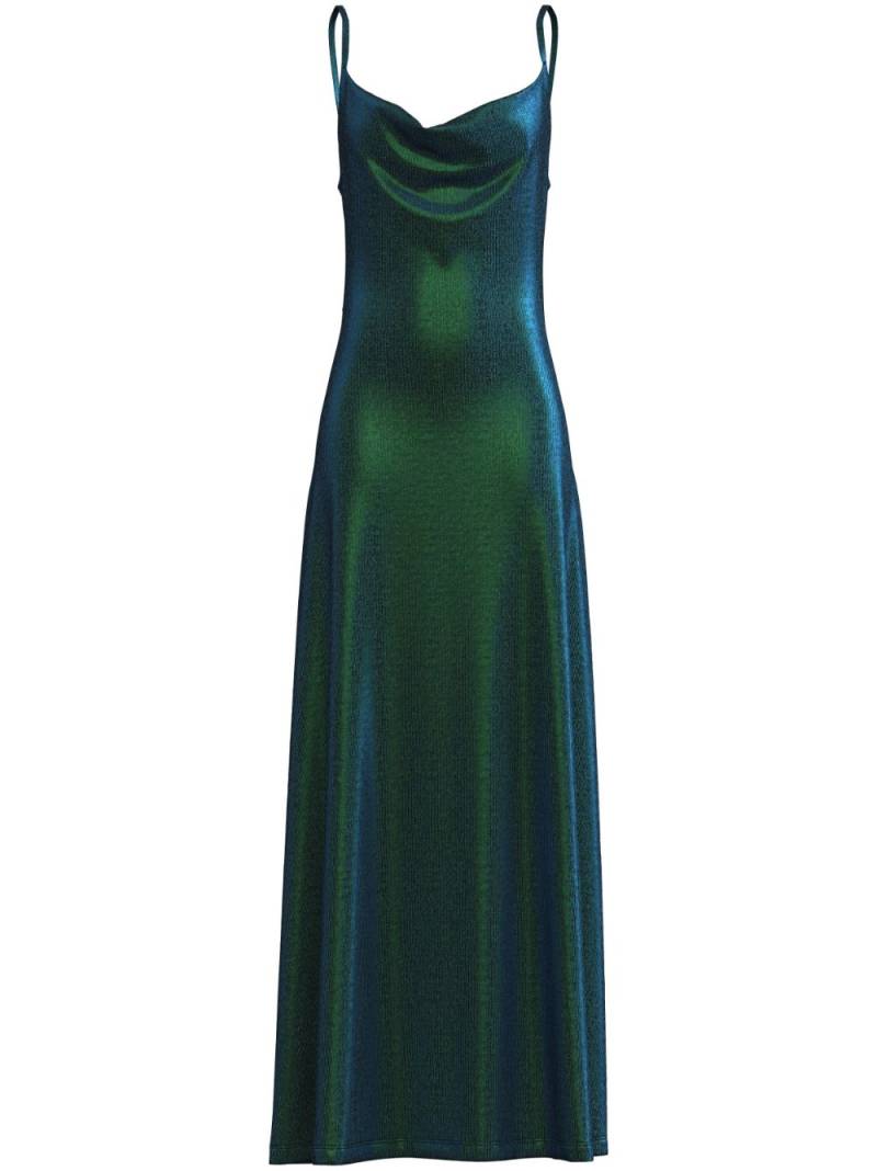 Margherita MACCAPANI lurex-detail maxi dress - Green von Margherita MACCAPANI