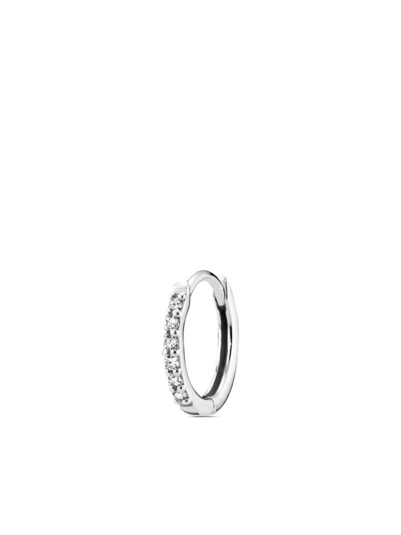 Maria Black 14kt white gold Lamarr 8 huggie earring - Silver von Maria Black