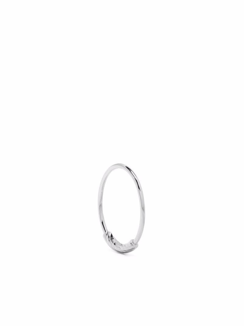 Maria Black 14kt white gold Nancy 10 single hoop - Silver von Maria Black