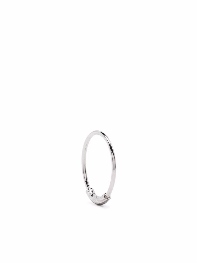 Maria Black 14kt white gold Nancy 12 single hoop - Silver von Maria Black