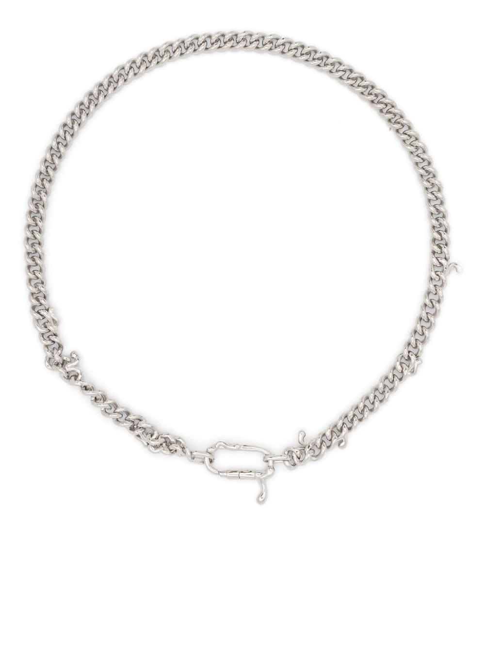 Maria Black Berliner Luft 38 curb chain necklace - Silver von Maria Black