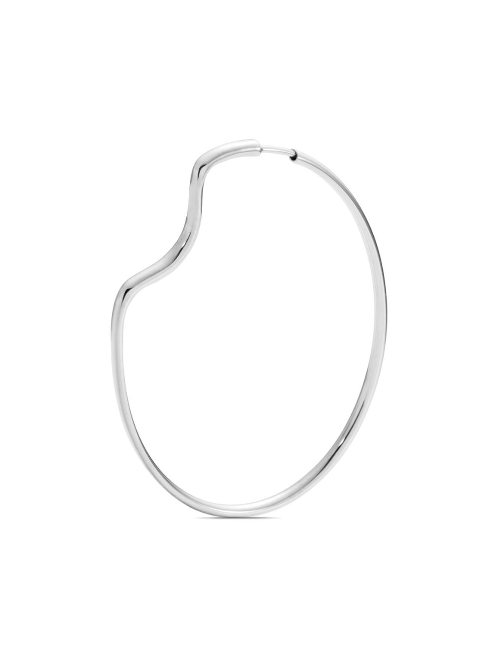 Maria Black Copenhagen 50 sculpted hoop earring - Silver von Maria Black