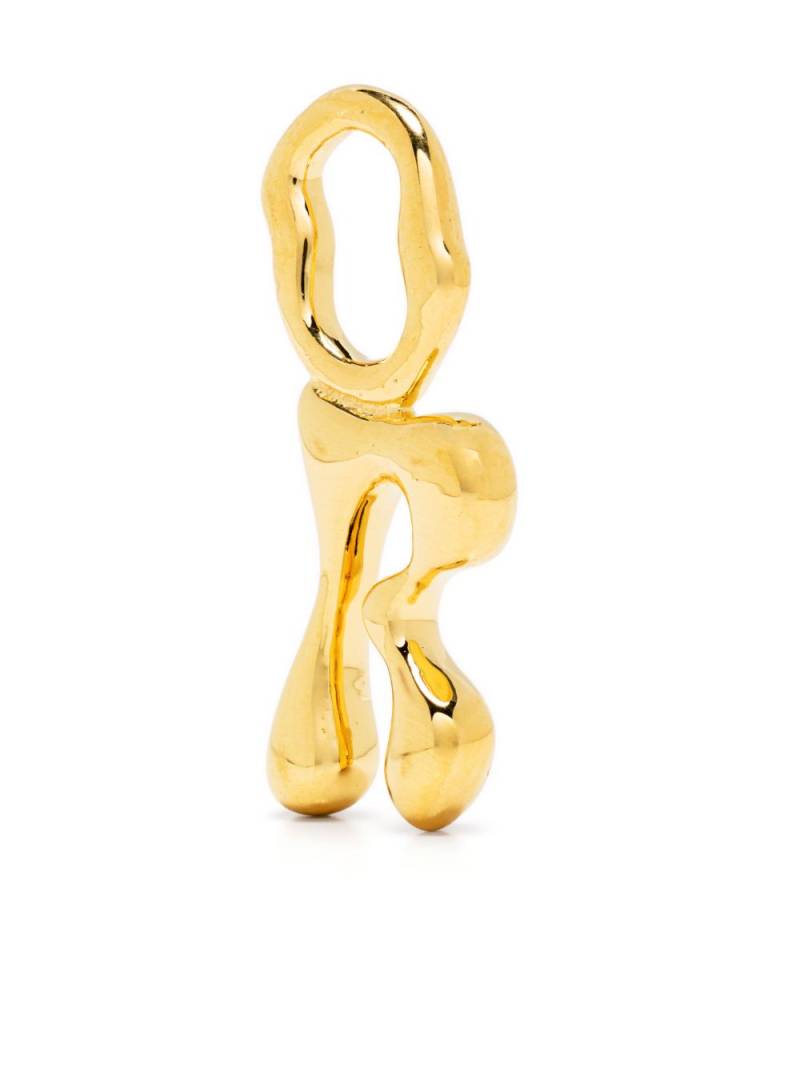 Maria Black Fluent Letter R plated charm - Gold von Maria Black