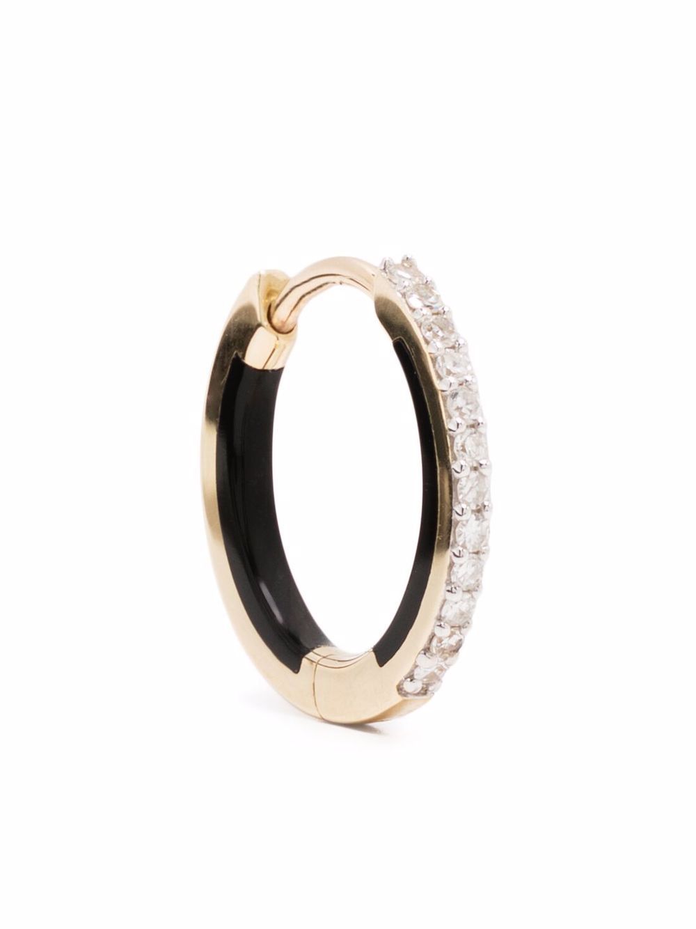 Maria Black Lost Highway 10 diamond single huggie earring - Gold von Maria Black