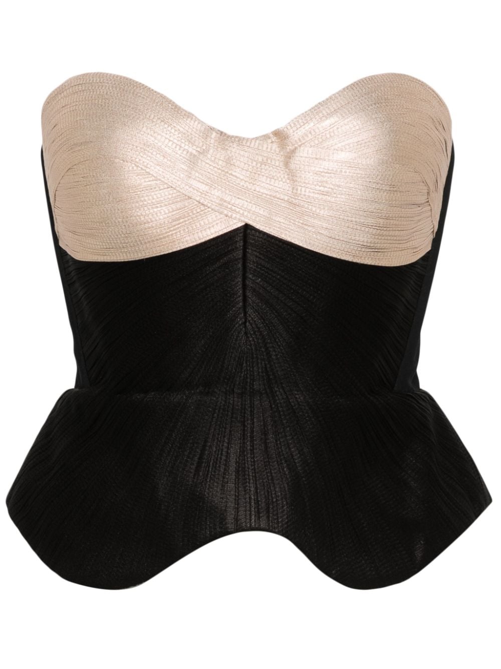 Maria Lucia Hohan Alexis strapless blouse - Black von Maria Lucia Hohan