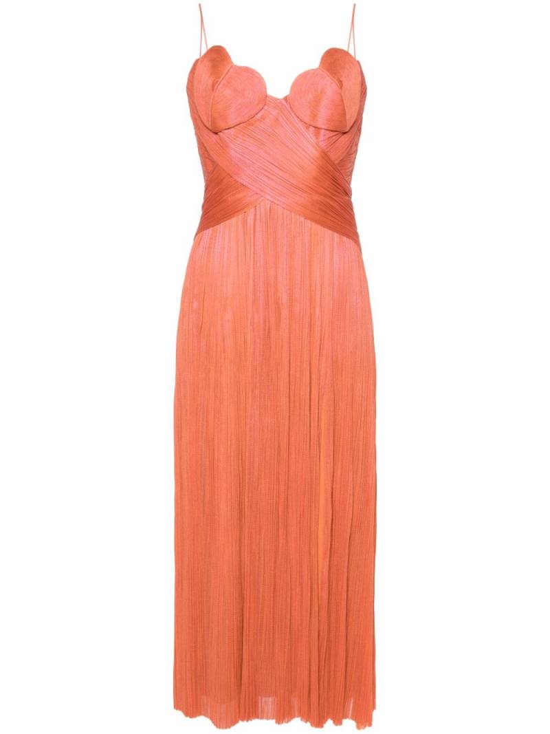 Maria Lucia Hohan Rovena silk midi dress - Orange von Maria Lucia Hohan