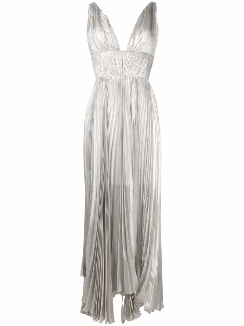 Maria Lucia Hohan V-neck sleeveless dress - Silver von Maria Lucia Hohan