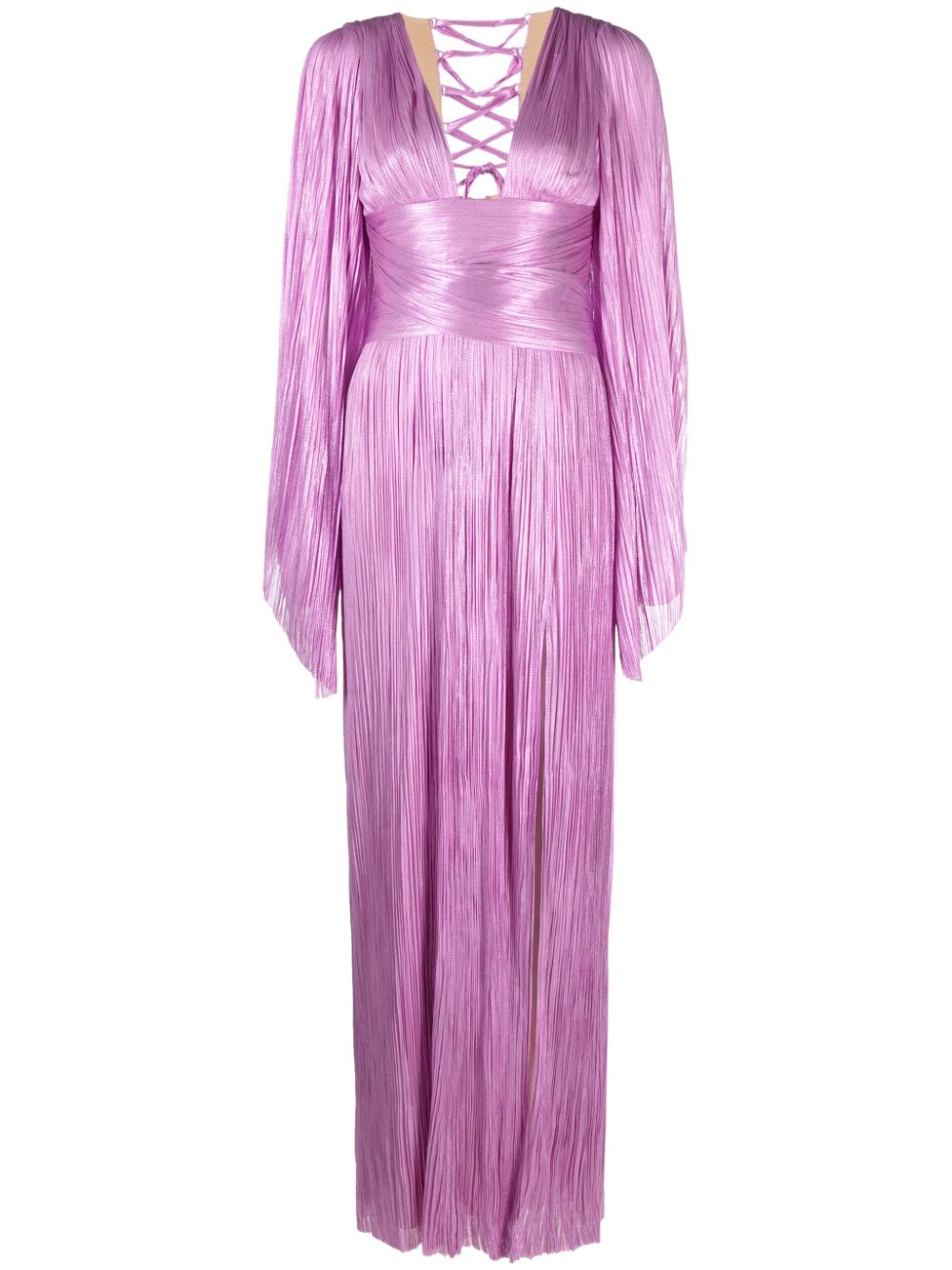 Maria Lucia Hohan pleated silk maxi dress - Purple von Maria Lucia Hohan