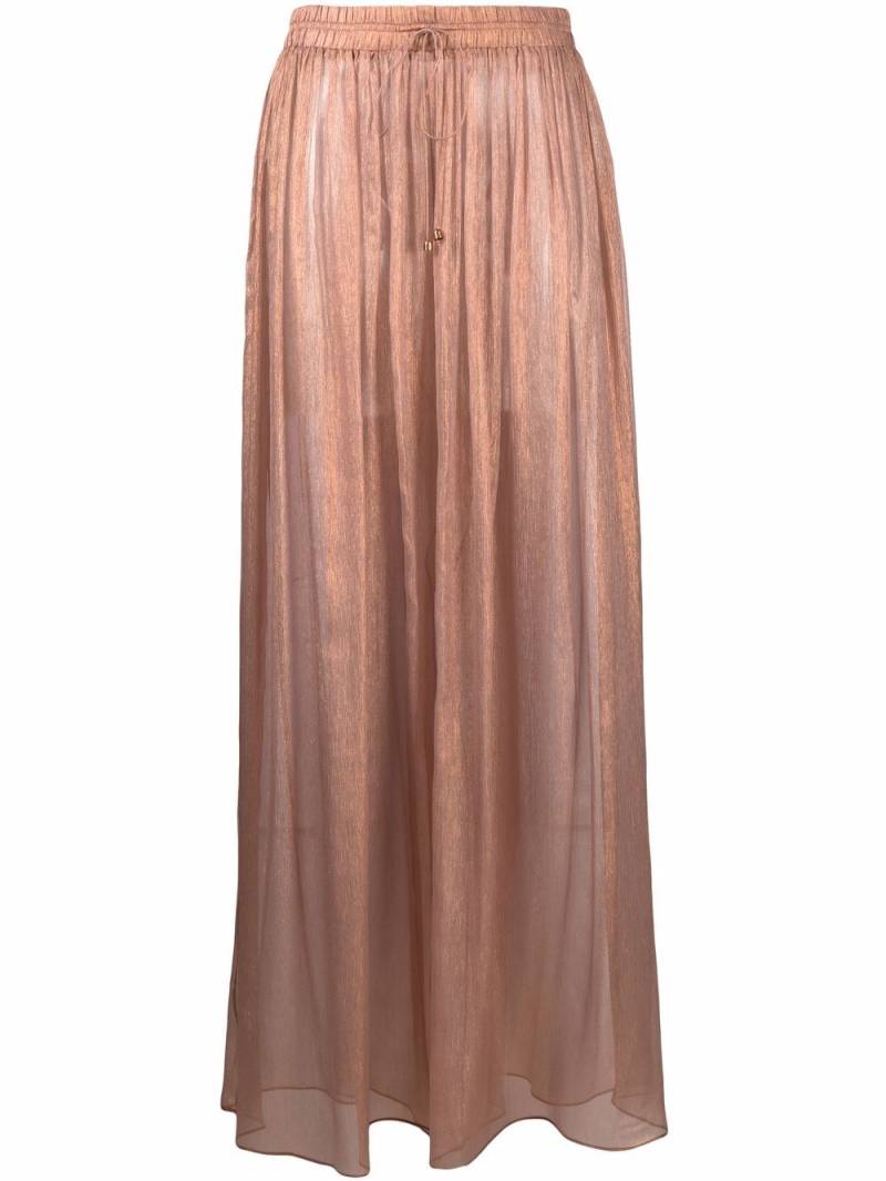 Maria Lucia Hohan sheer silk palazzo pants - Gold von Maria Lucia Hohan