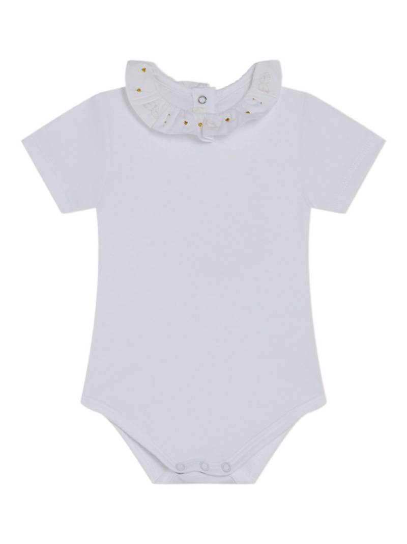 Marie-Chantal Angel Wing cotton bodysuit - White von Marie-Chantal