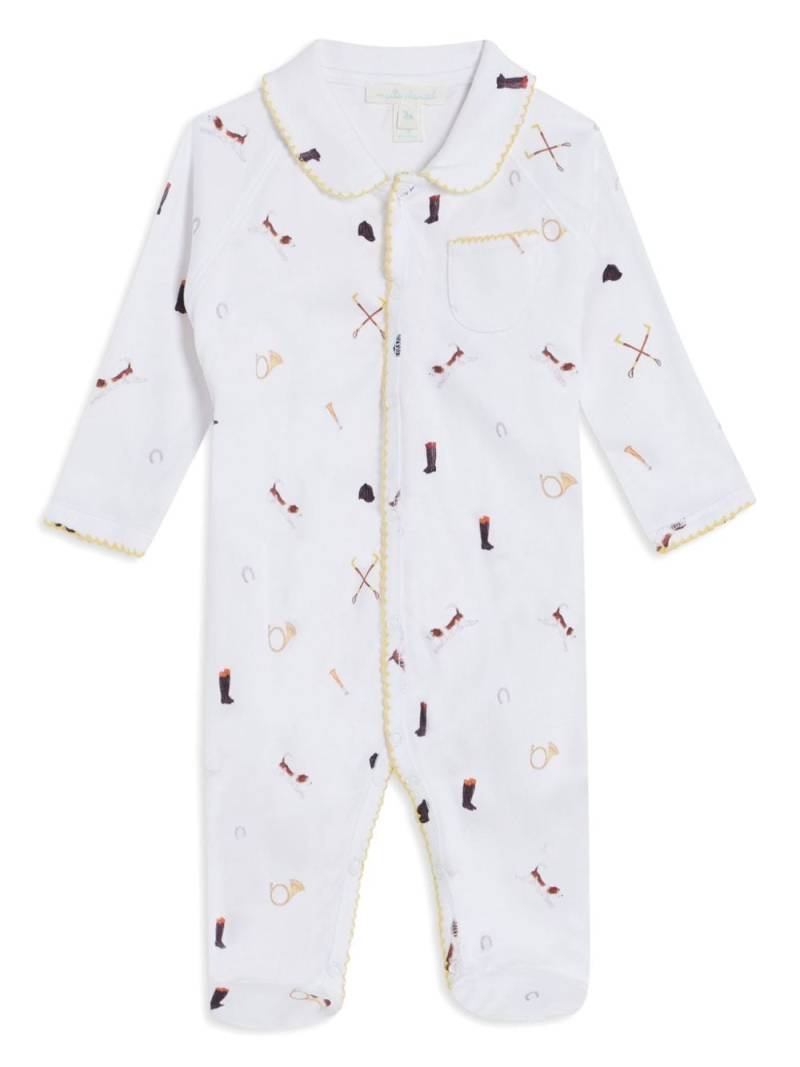 Marie-Chantal Equestrian sleepsuit - White von Marie-Chantal