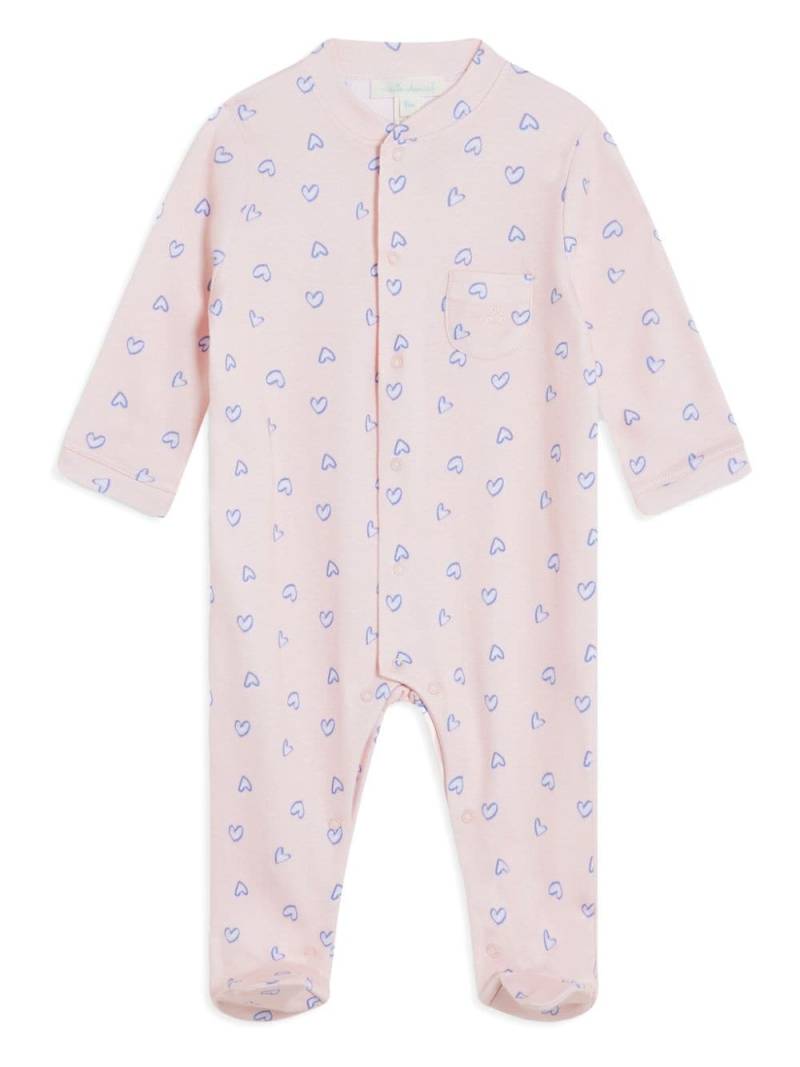 Marie-Chantal Love Heart sleepsuit - Pink von Marie-Chantal