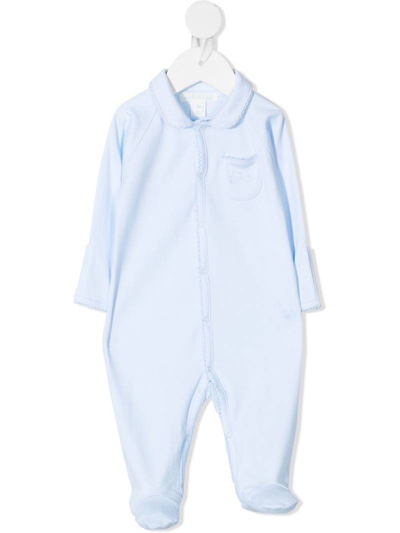 Marie-Chantal scallop-trimmed cotton pajama - Blue von Marie-Chantal