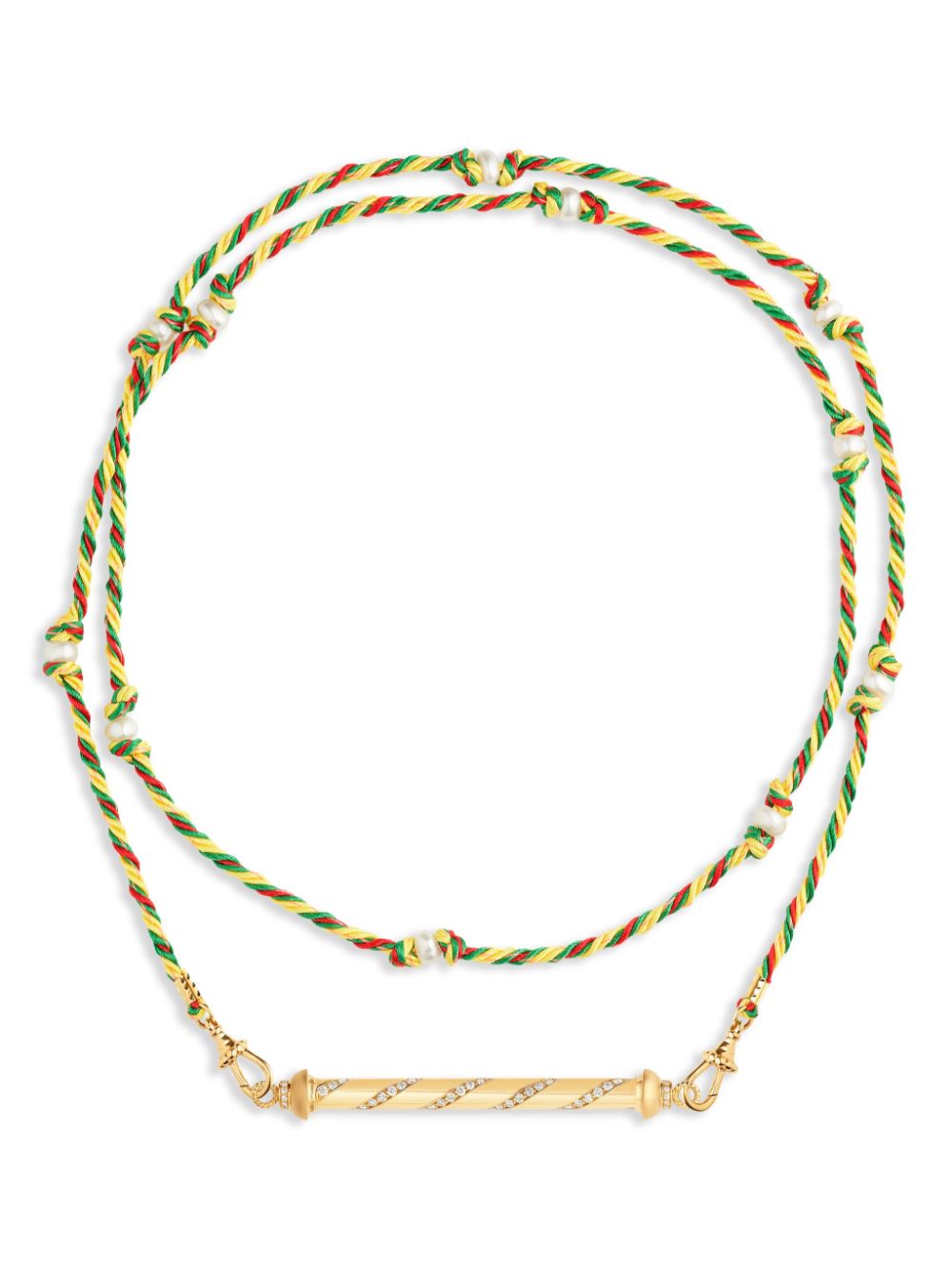 Marie Lichtenberg 18kt yellow gold Candy Cane diamond necklace von Marie Lichtenberg