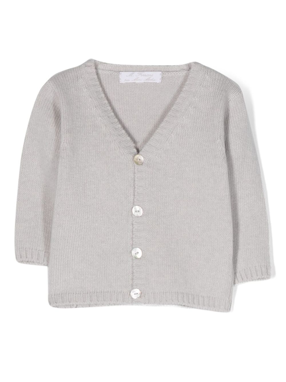 Mariella Ferrari V-neck knitted cardigan - Grey von Mariella Ferrari