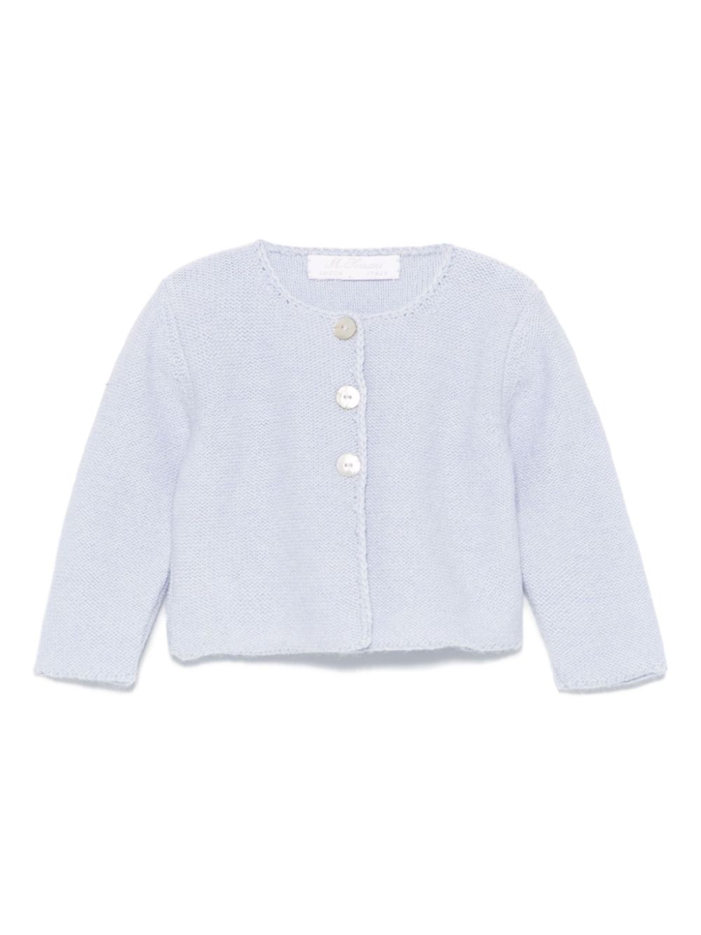 Mariella Ferrari crew-neck cardigan - Blue von Mariella Ferrari