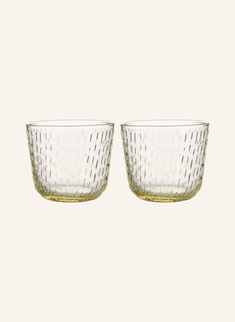 Marimekko 2er-Set Trinkgläser Syksy gelb von Marimekko