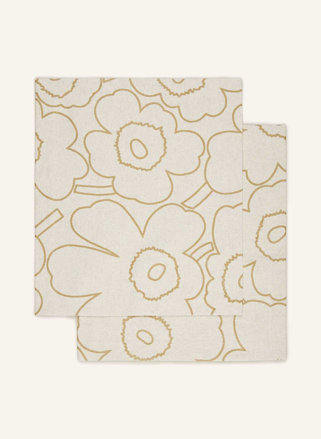 Marimekko 2er-Tischset Pieni Piirto Unikko beige von Marimekko