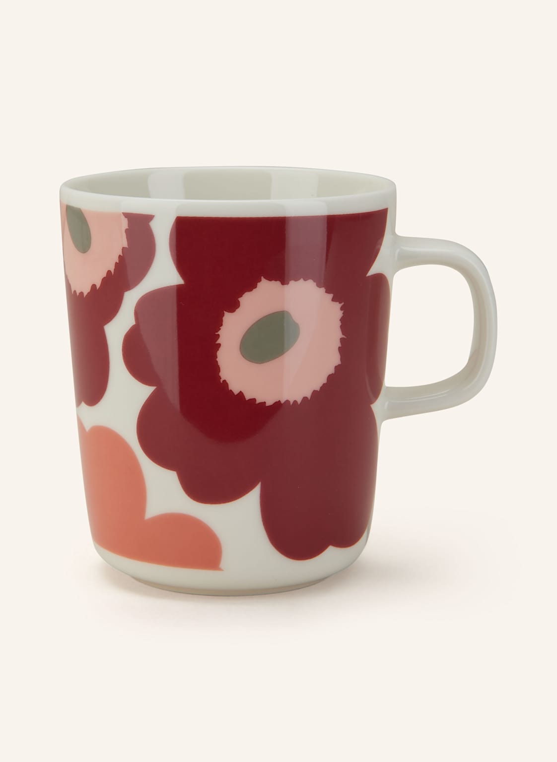 Marimekko 6er-Set Tassen Unikko Oiva rot von Marimekko