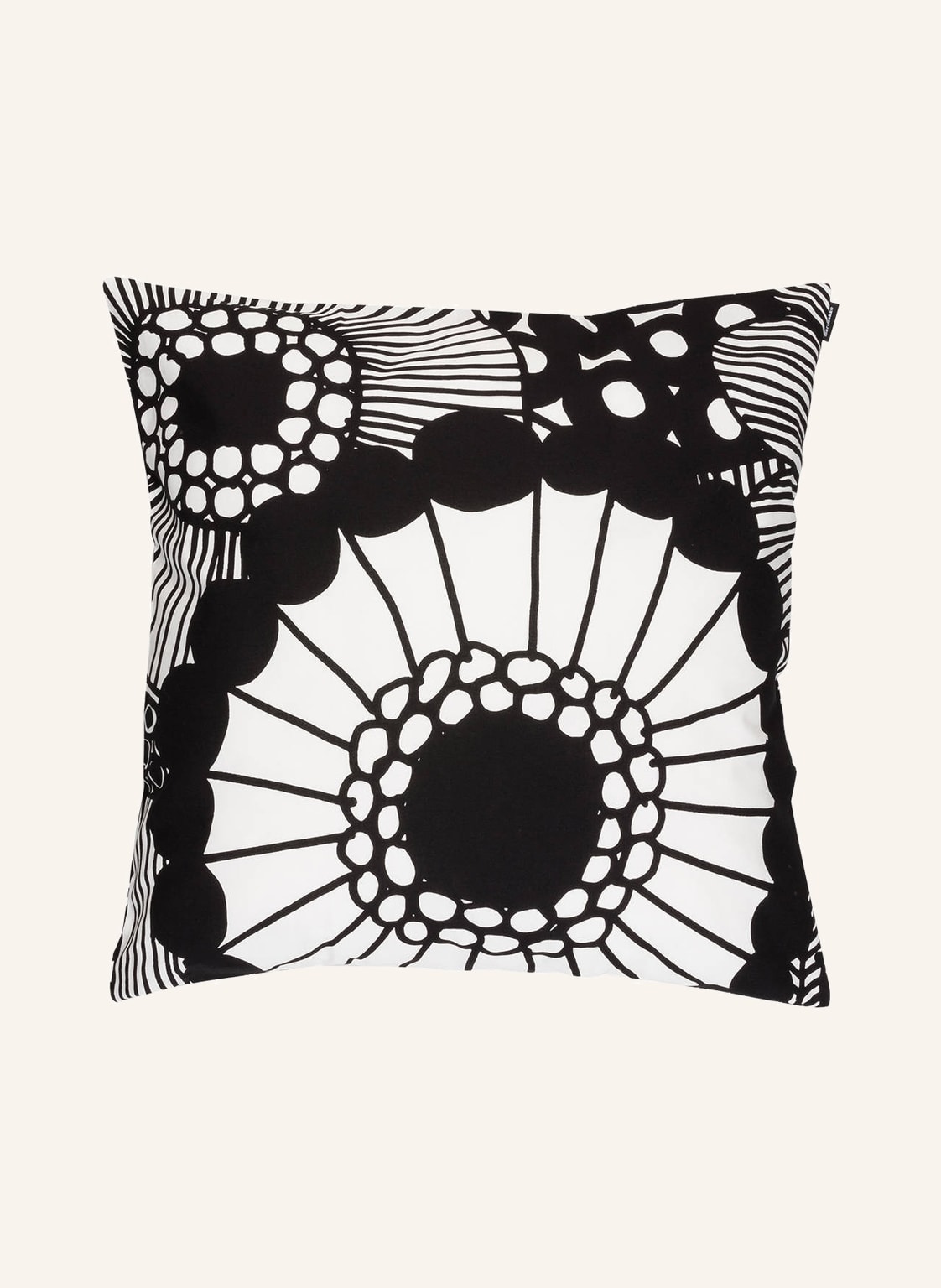 Marimekko Dekokissenhülle Siirtolapuutarha schwarz von Marimekko