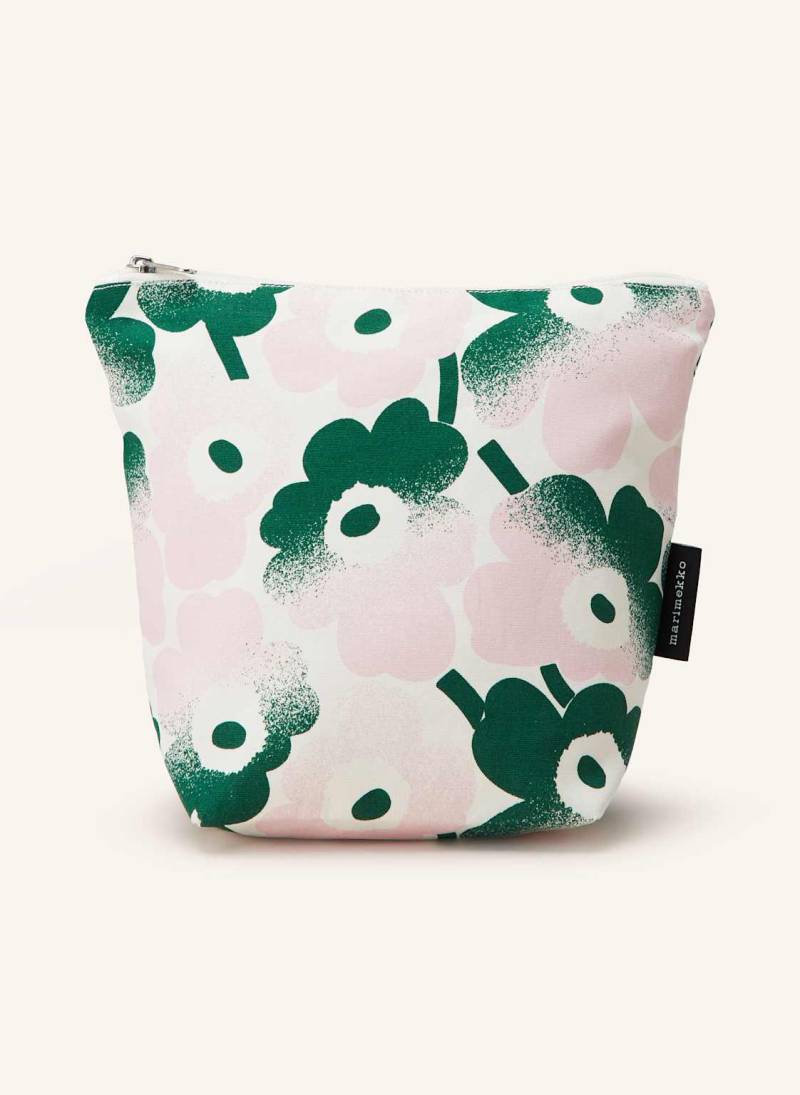 Marimekko Kosmetiktasche Mini Unikko Häivähdys Kaje weiss von Marimekko