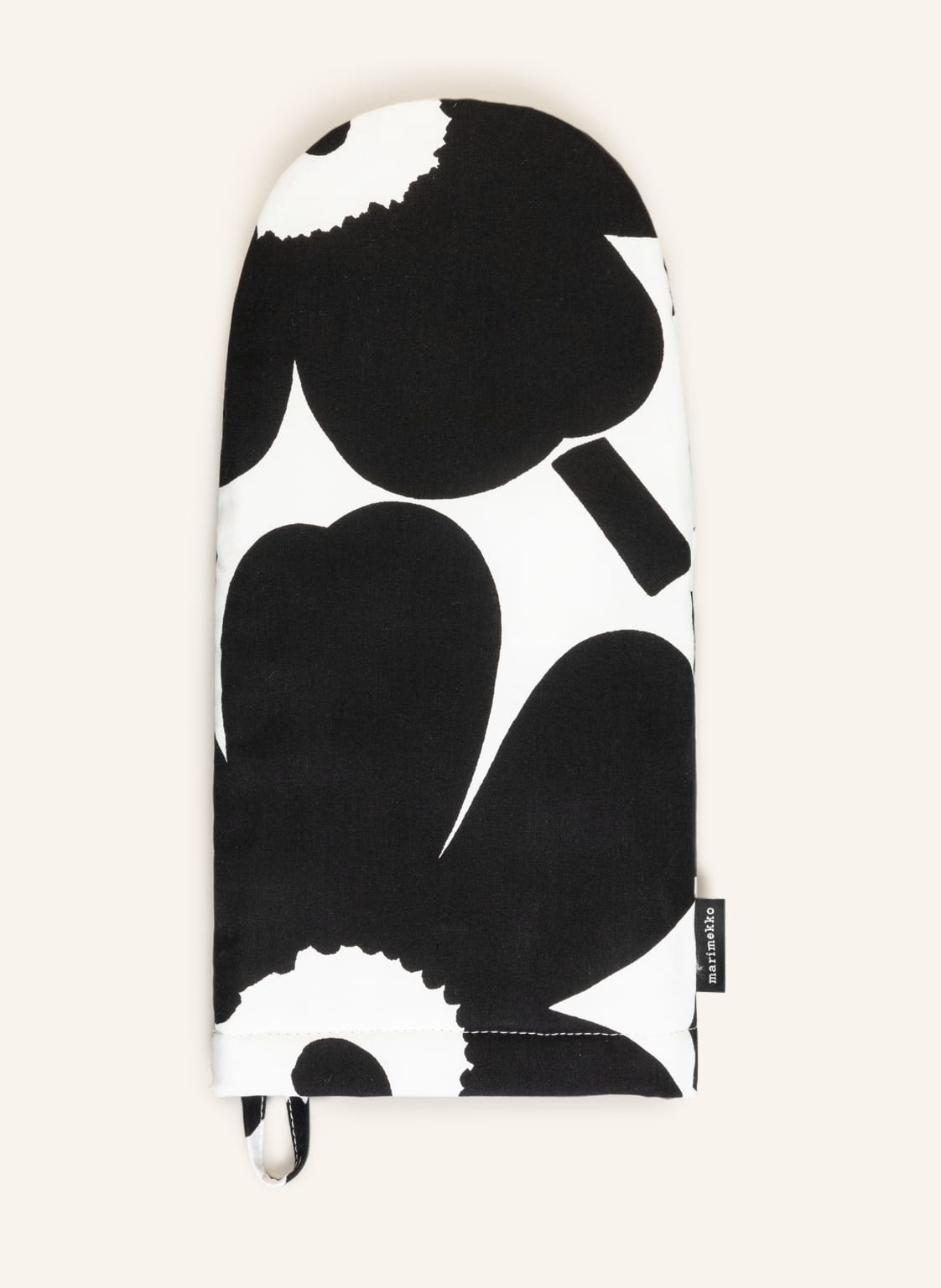 Marimekko Ofenhandschuh Pieni Unikko schwarz von Marimekko