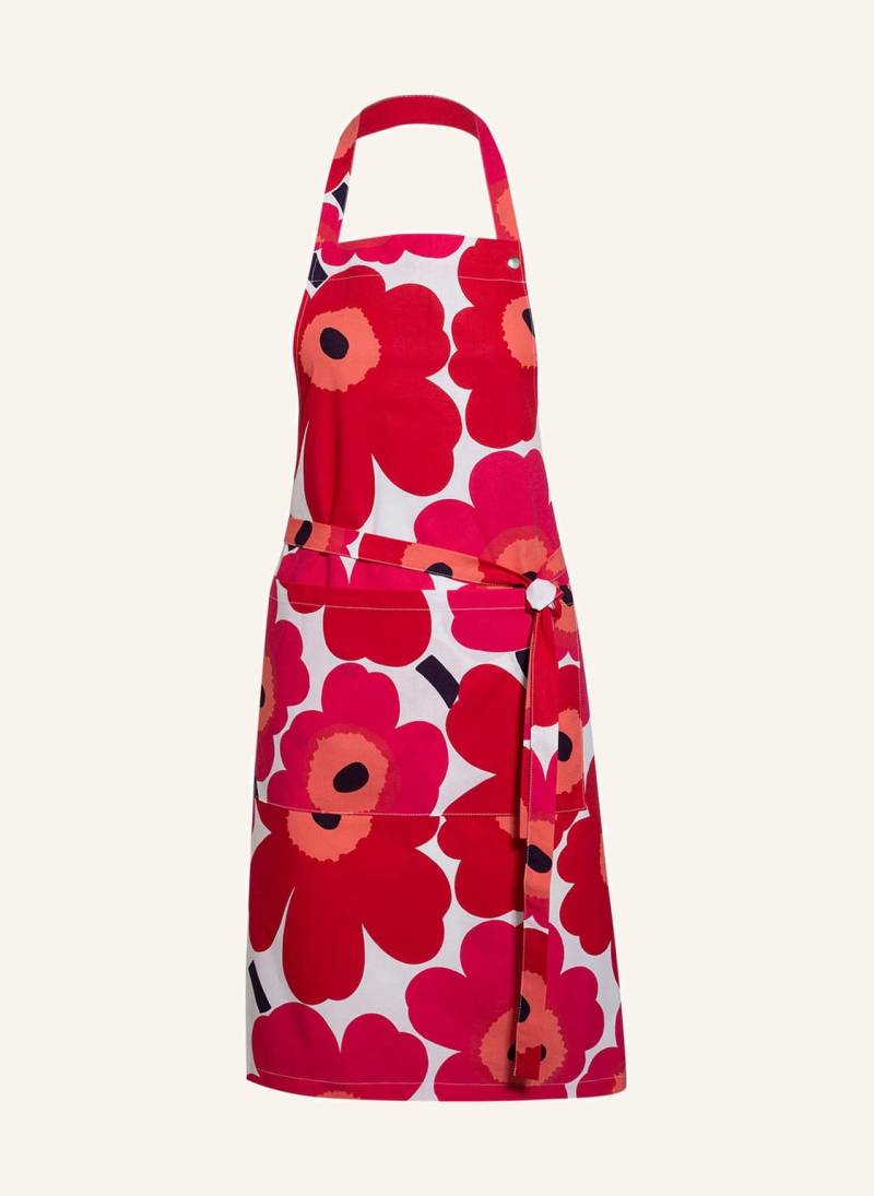 Marimekko Schürze Pieni Unikko rot von Marimekko