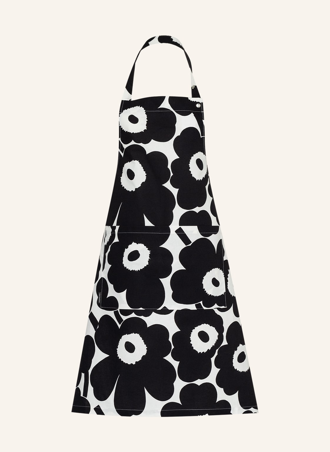 Marimekko Schürze Pieni Unikko schwarz von Marimekko