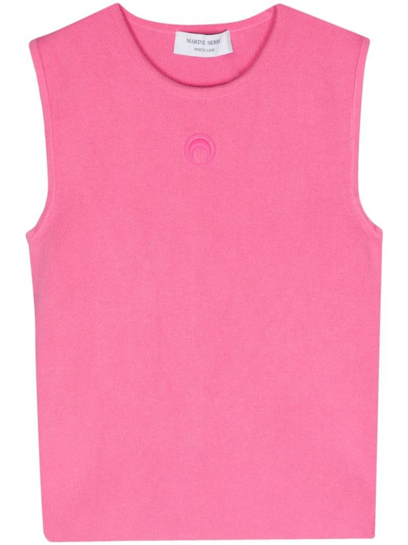 Marine Serre Core knitted tank top - Pink von Marine Serre