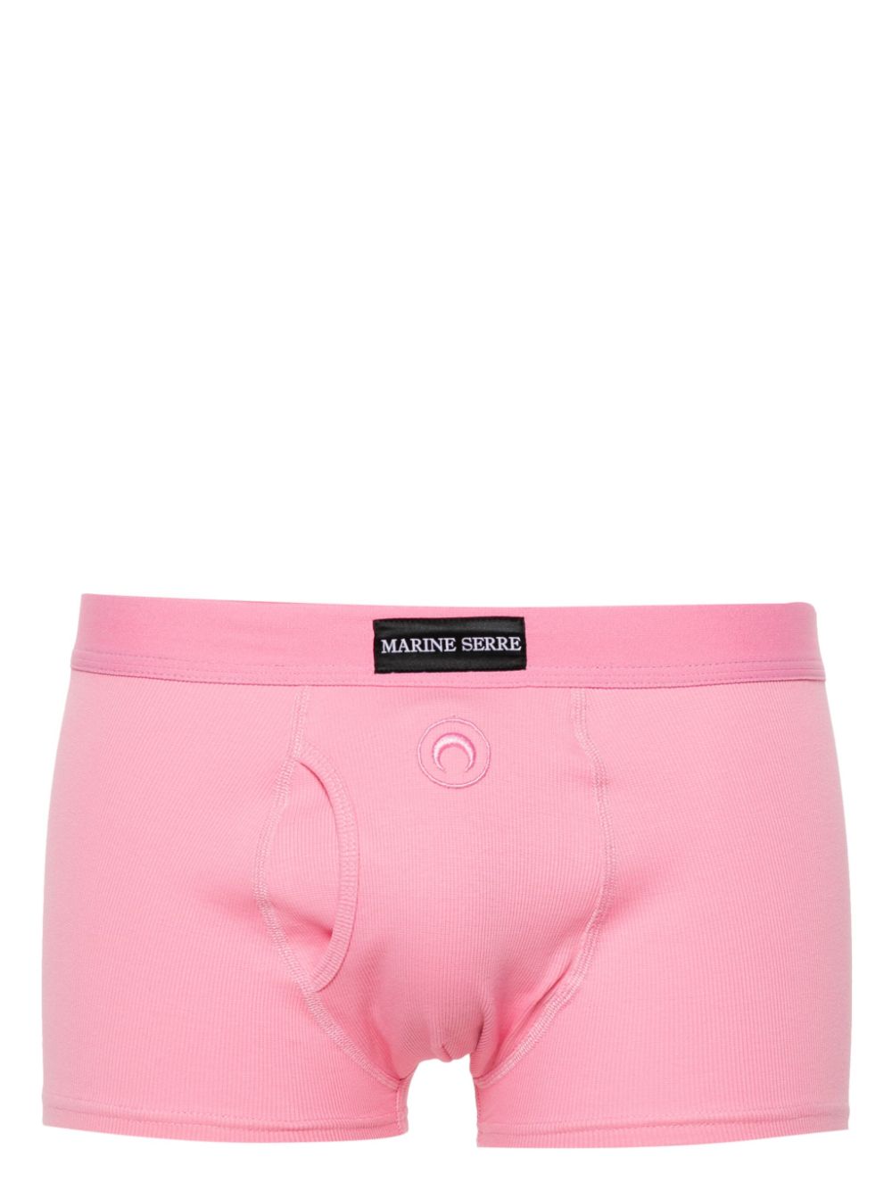 Marine Serre Crescent Moon-embroidered boxers - Pink von Marine Serre