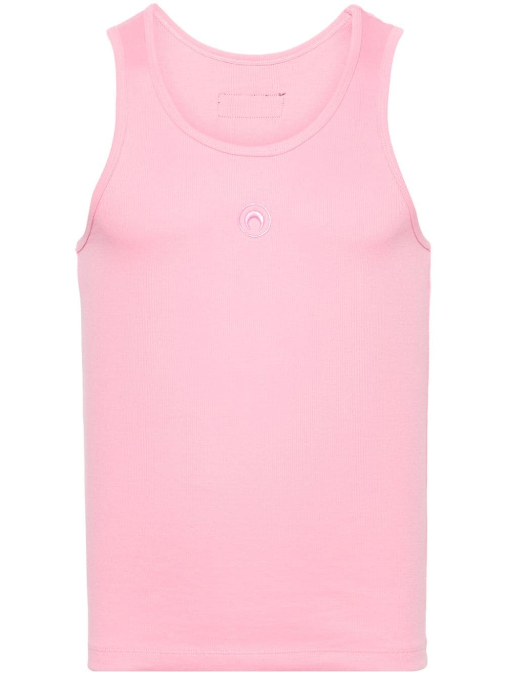 Marine Serre Crescent Moon-embroidered tank top - Pink von Marine Serre