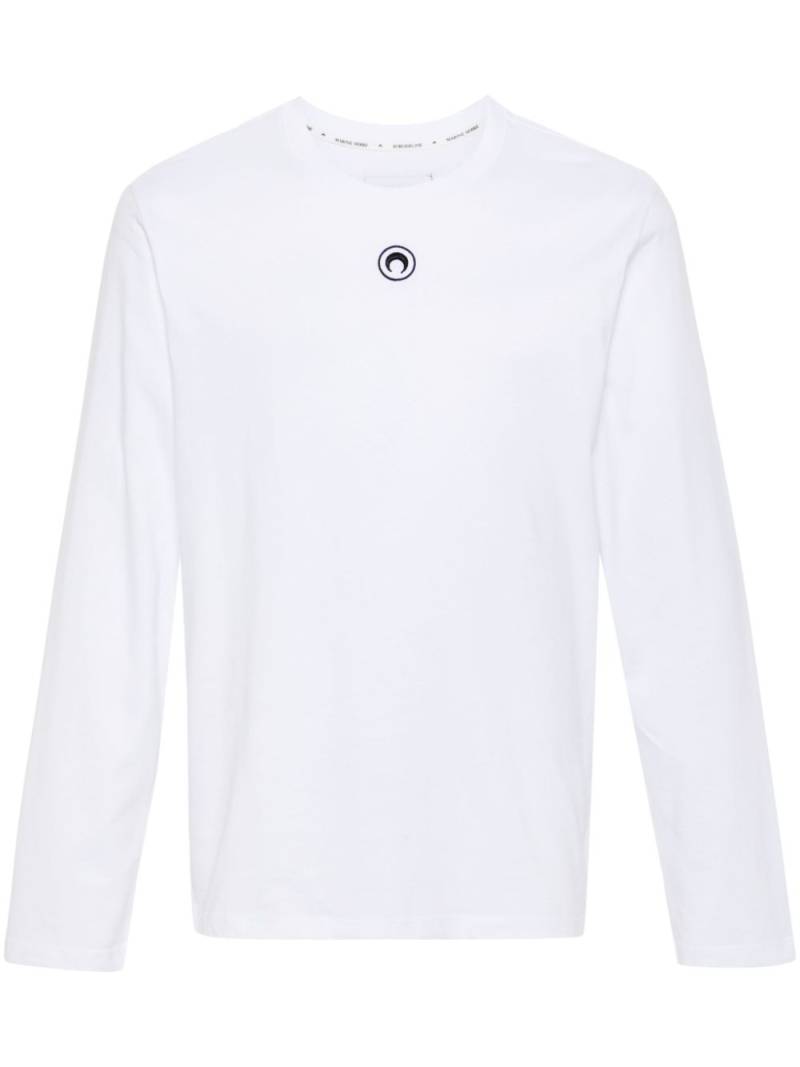 Marine Serre Crescent Moon long-sleeve T-shirt - White von Marine Serre