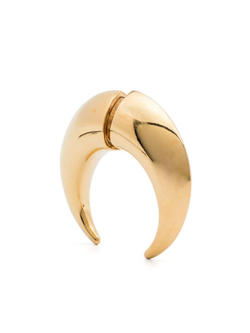 Marine Serre Crescent-Moon stud earring - Gold von Marine Serre