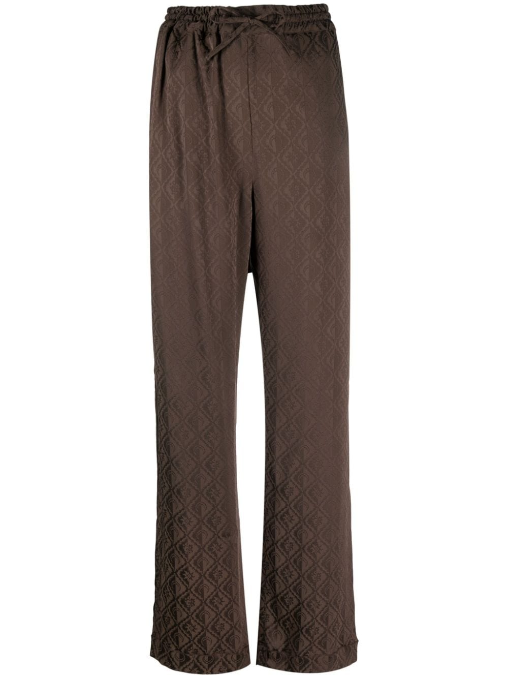 Marine Serre Moon Diamant straight-leg trousers - Brown von Marine Serre