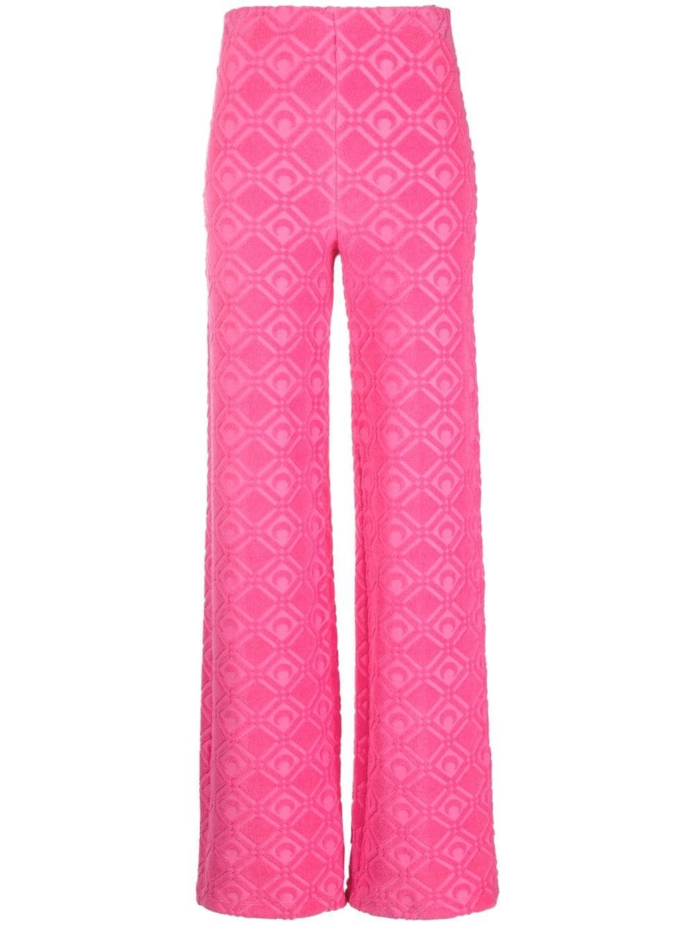 Marine Serre Moon Sponge flared trousers - Pink von Marine Serre