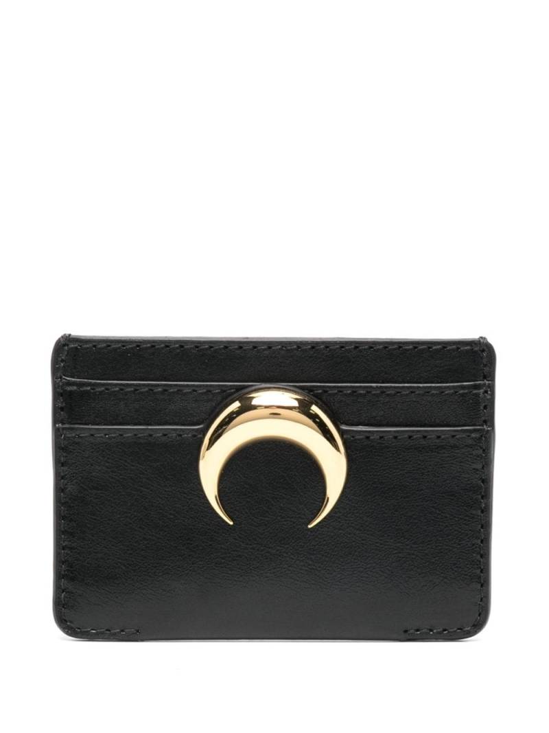 Marine Serre Moon charm cardholder - Black von Marine Serre