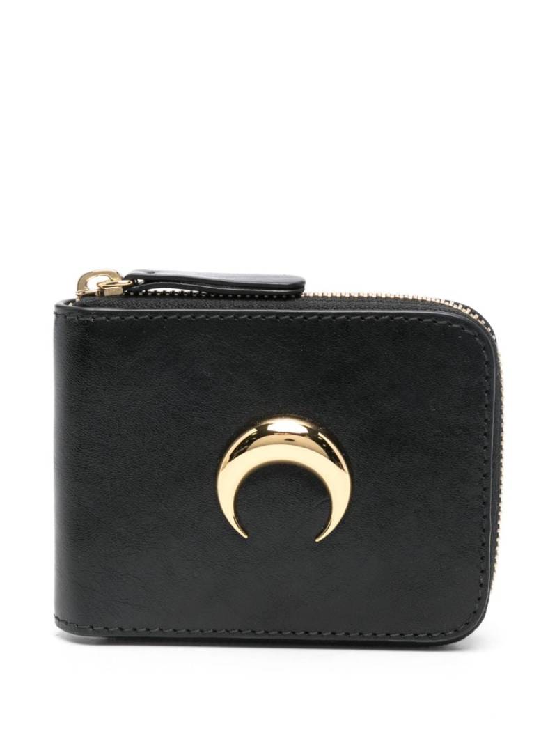 Marine Serre Moon charm wallet - Black von Marine Serre