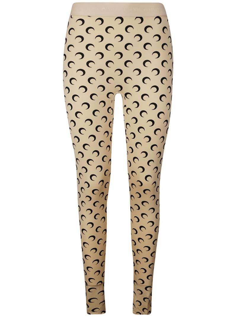 Marine Serre Moon leggings - Neutrals von Marine Serre