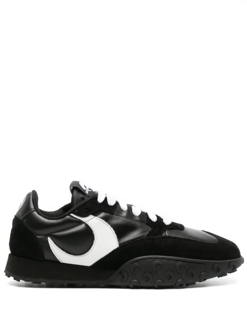 Marine Serre Moonwalk panelled sneakers - Black von Marine Serre