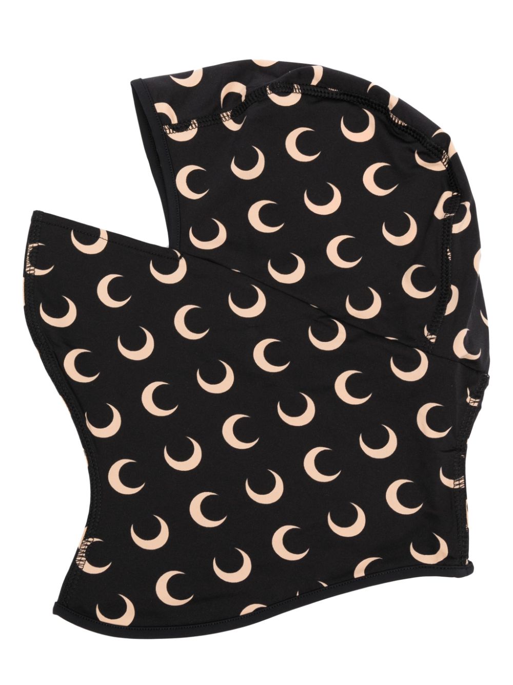 Marine Serre Regenerated Moon-print balaclava - Black von Marine Serre