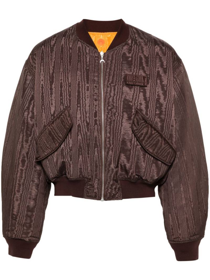 Marine Serre Regenerated reversible bomber jacket - Brown von Marine Serre