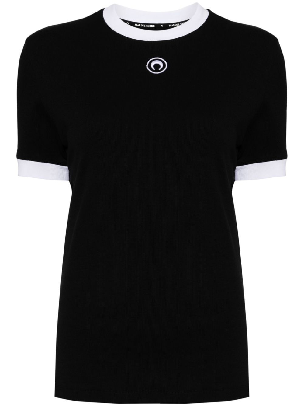 Marine Serre cotton blend t-shirt - Black von Marine Serre