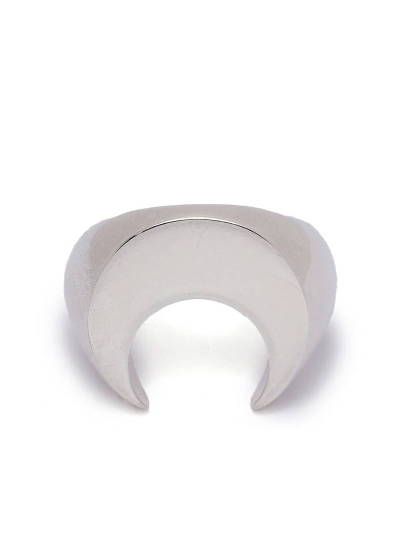 Marine Serre crescent-moon polished ring - Silver von Marine Serre