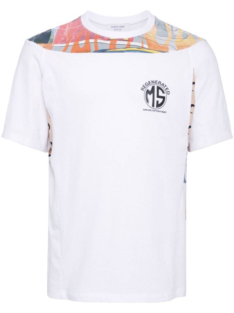 Marine Serre graphic-print cotton T-shirt - White von Marine Serre