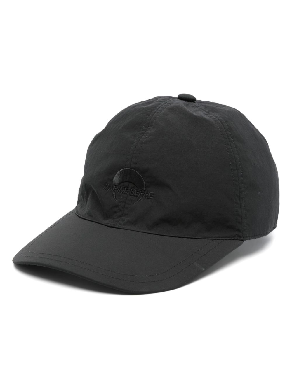 Marine Serre logo-embroidered baseball cap - Black von Marine Serre