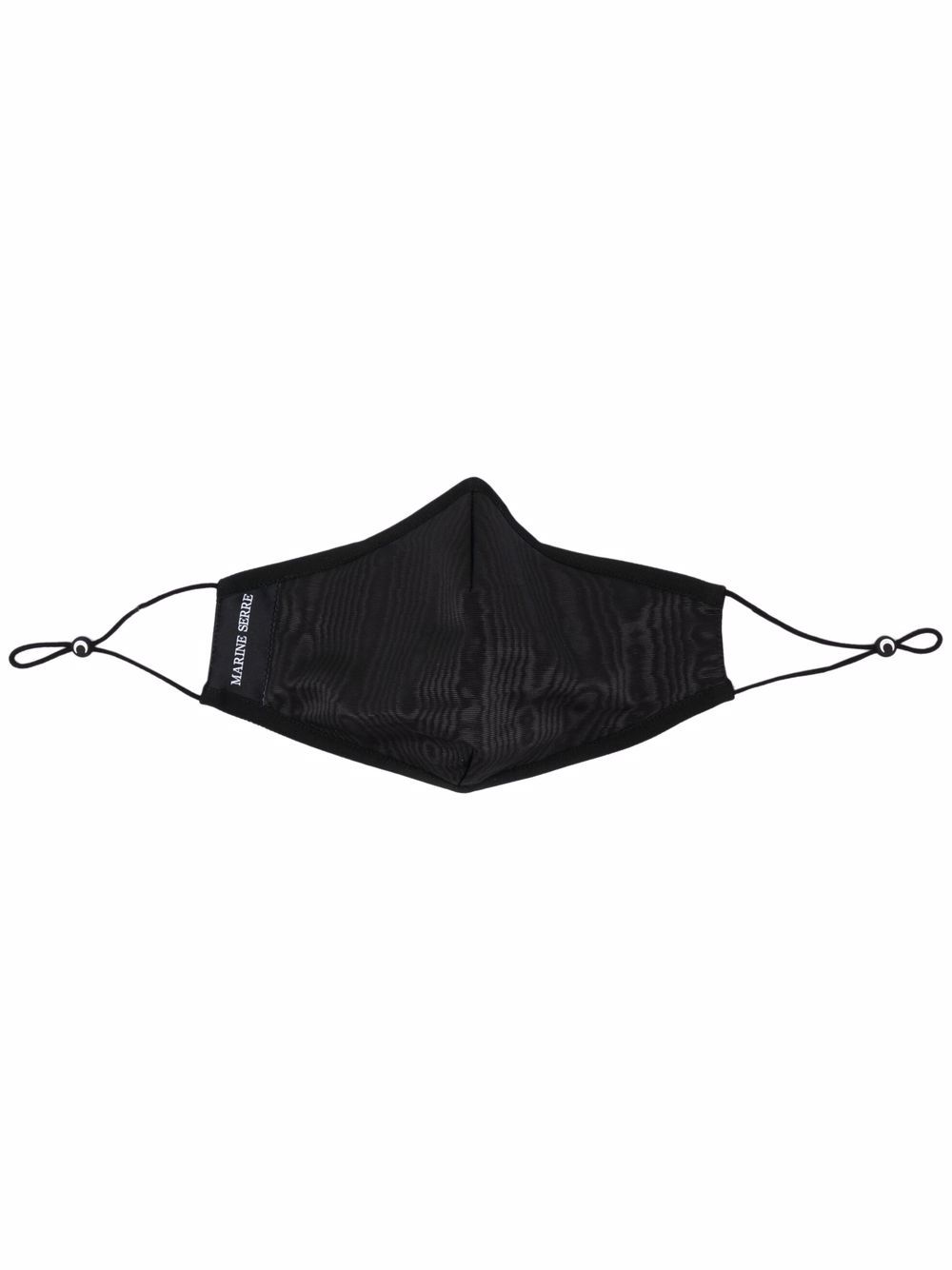 Marine Serre logo-print face mask - Black von Marine Serre