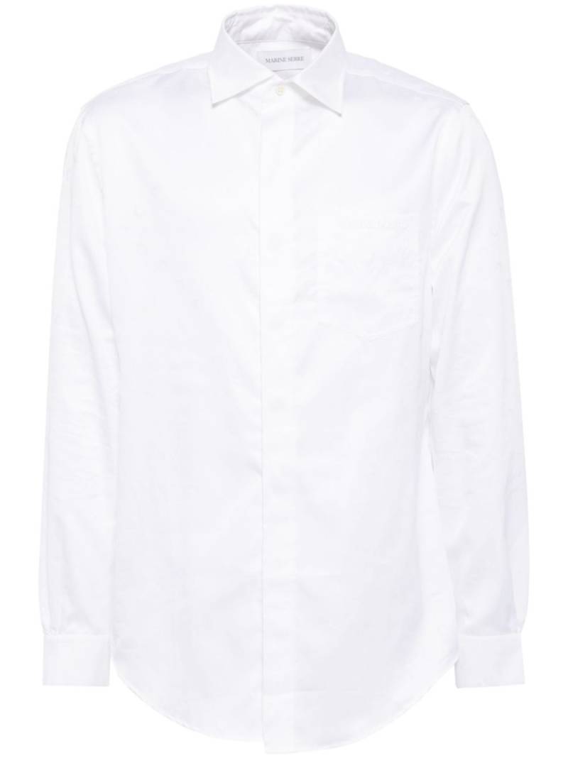 Marine Serre monogram shirt - White von Marine Serre