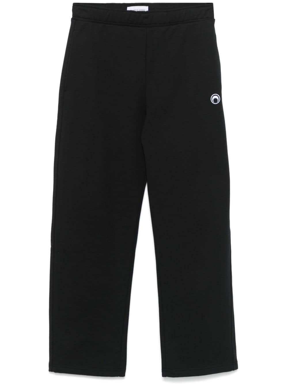 Marine Serre moon-logo fleece track pants - Black von Marine Serre