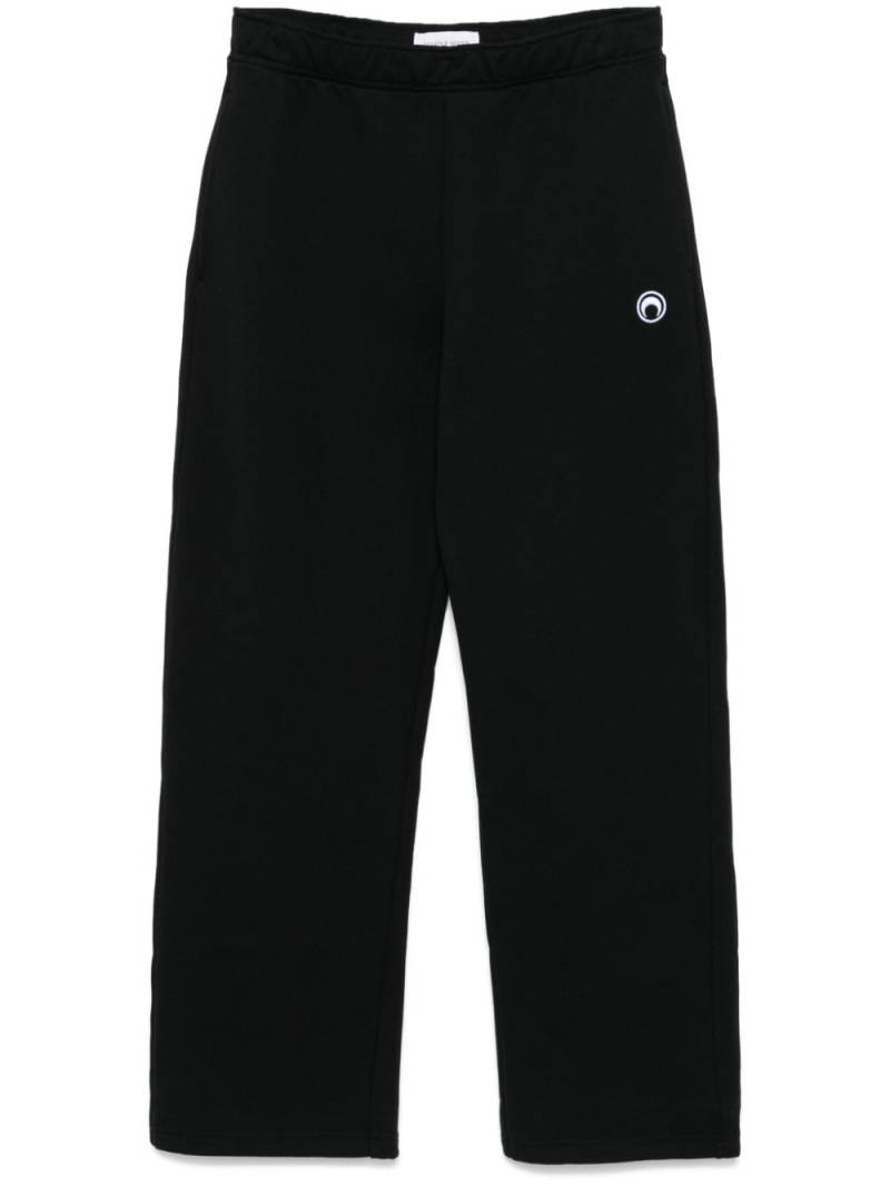 Marine Serre moon-logo fleece track pants - Black von Marine Serre